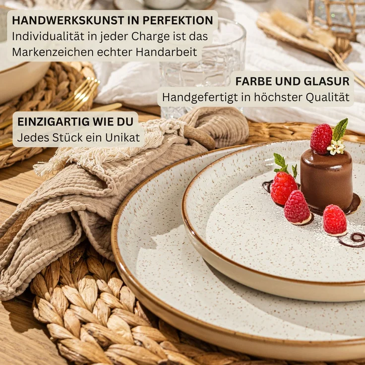 SÄNGER Speiseteller Set Rio Creme 4 teilig – Bild 5