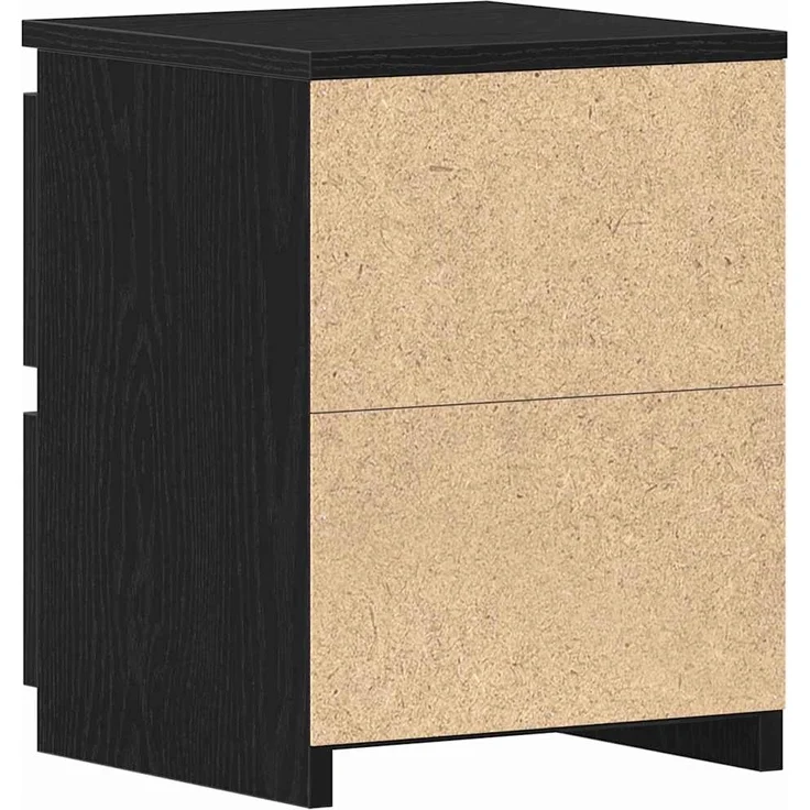 vidaXL Nachttisch Schwarz Eichen-Optik 30 x 30 x 40 cm Holzwerkstoff 861988 – Bild 7