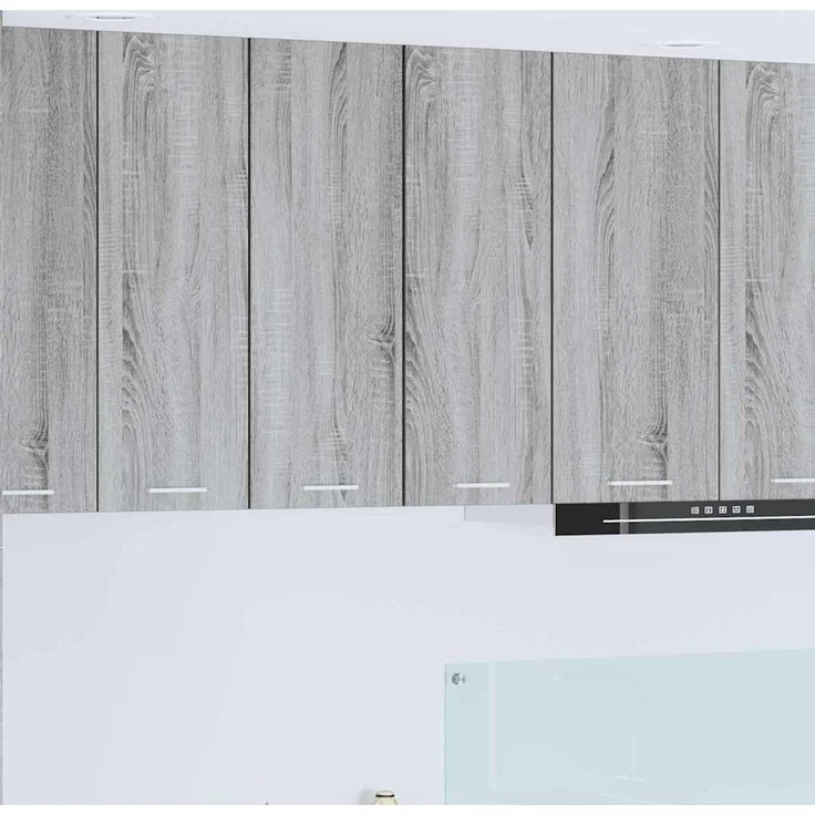 vidaXL Hängeschrank 2 stk. Grau Sonoma und Weiß 30 x 31 x 80 cm 884253 – Bild 1