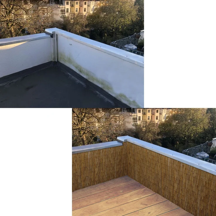 100x600m Balkon Sichtschutzmatte Schilfrohr – Bild 5