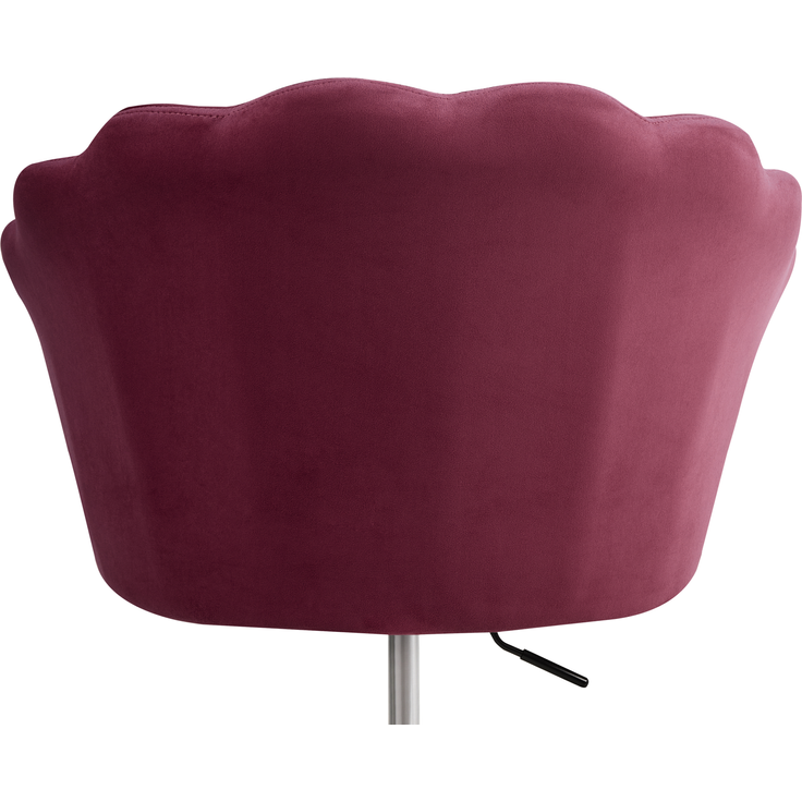 Schreibtischstuhl MONTICELLO Samtstoff Burgunderrot – Bild 5