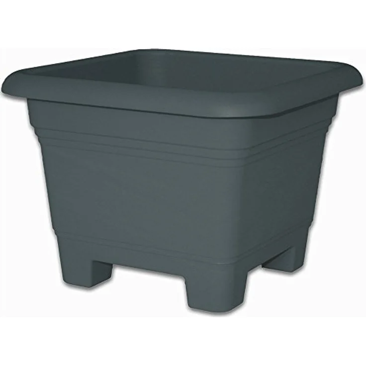 Livinja Pflanzkübel NORA 40 x 40 cm x H= 31,5 cm, Polypropylen, anthrazit – Bild 2