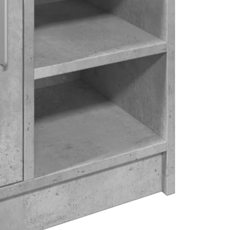 vidaXL Waschbeckenunterschrank Betongrau 63x29x55 cm Holzwerkstoff 848132 – Bild 6