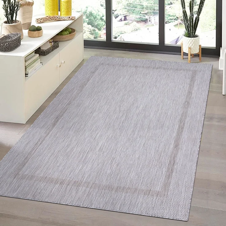 Outdoor Teppich Renata Läufer - 80x150 cm - Silberfarbe – Bild 2