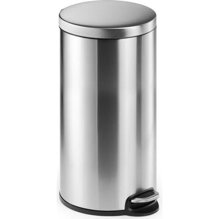 Durable Treteimer Edelstahl rund 655x350mmx DM 290mm 30 l metallic sil