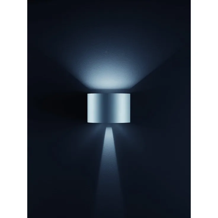 helestra SIRI 44-R Wandleuchte IP54 silbergrau #A28342.46
