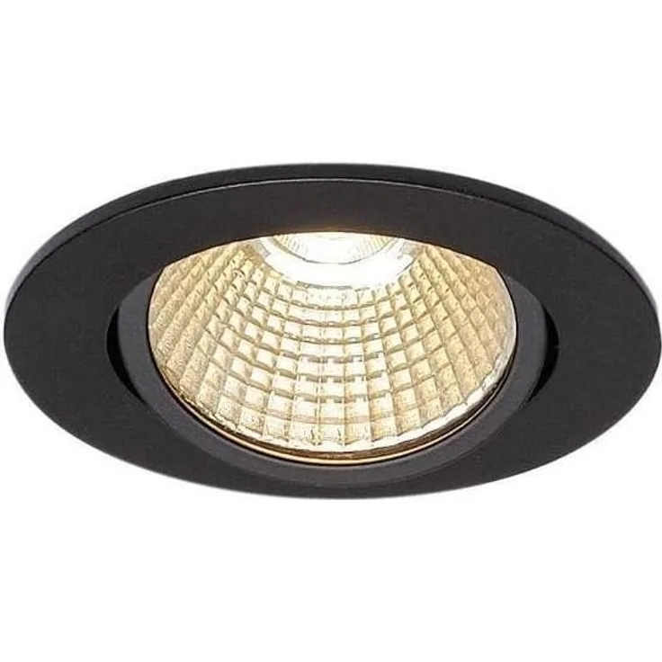SLV No. 1001978 NEW TRIA rund LED Indoor Deckeneinbauleuchte schwarz 1800-3000K 72W