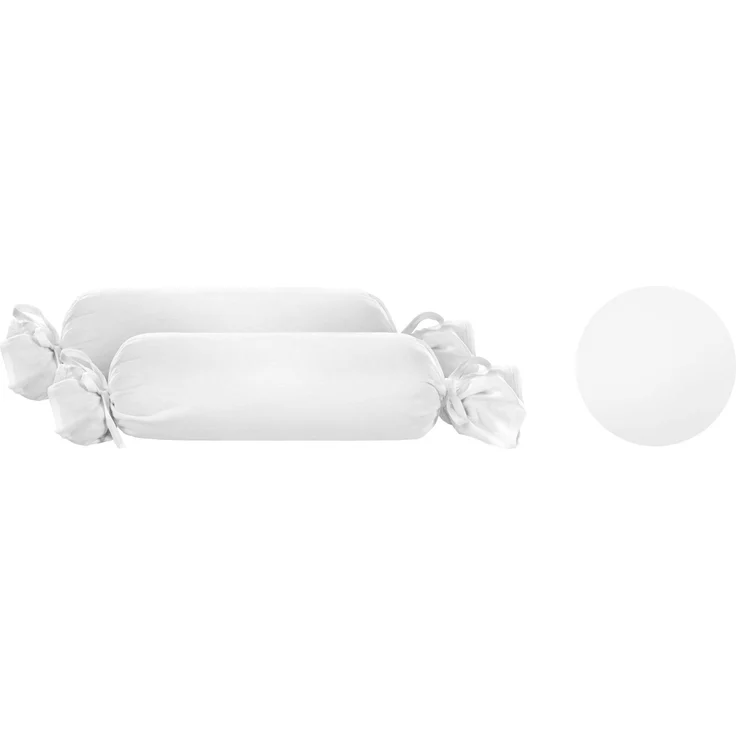 biberna Feinjersey-Kopfkissenbezug, weiß, 2 x 15 x 40 cm – Bild 5