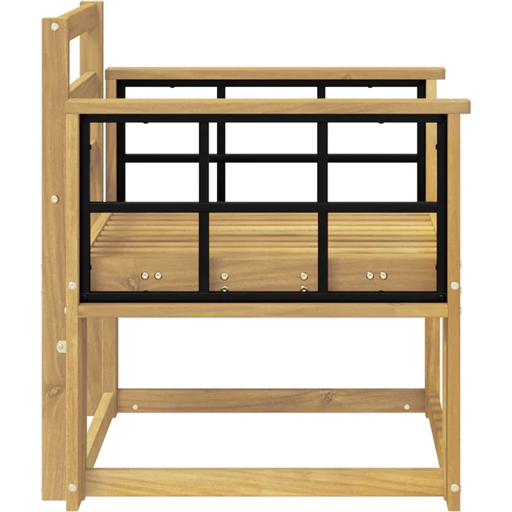 vidaXL Outdoor-Sofagarnitur Massivholz Akazie Weiß 3438983 – Bild 4