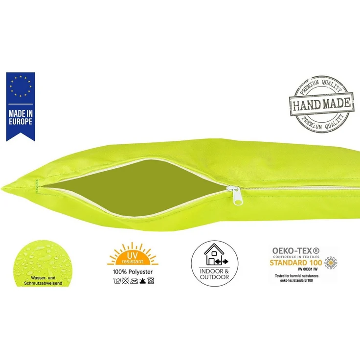 JACK Kissenbezüge 2er Set 40x40cm Outdoor Wasserfest, (2 Stück), 2x Kissenhülle, strapazierfähig, wasserabweisend, Innen & Außen – Bild 2