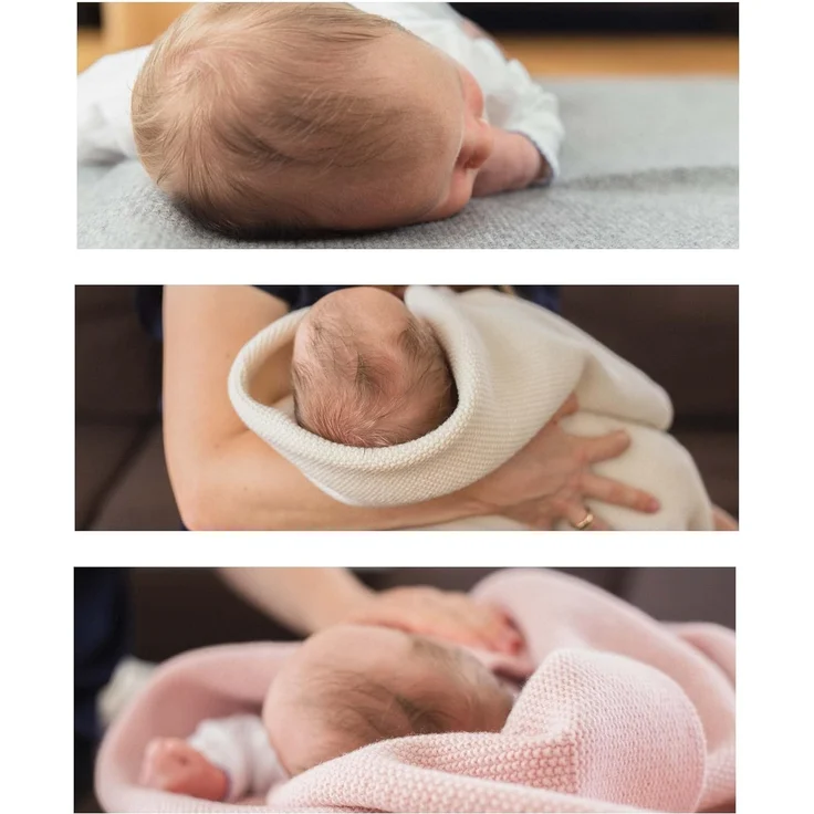 Babydecke aus Bio-Lammwolle Natur, 90 x 110 cm, Ehrenkind – Bild 8