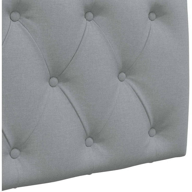 vidaXL Hängendes Kopfteil Hellgrau Stoff 7 x 210 x 55 cm – Bild 7