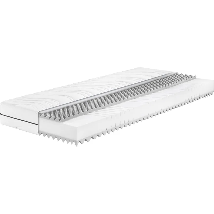 Badenia Bettcomfort Trendline BT260 7-Zonen Kaltschaummatratze, Stiftung Warentest Testurteil GUT Ausgabe 03/2022 , Härtegrad 3 (H3 - mittelfest), 90x200 cm, Öko-Tex Zertifiziert