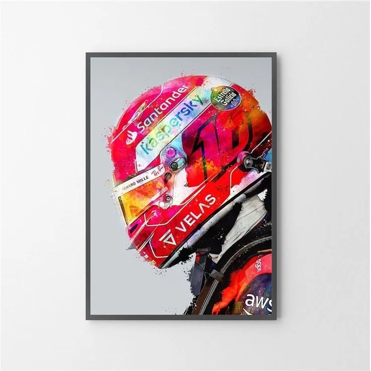 Poster Formel 1 Rennfahrer Helm · Deko Print ohne Rahmen - A / 21x30 cm – Bild 5