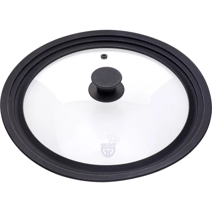 Universal-Glasdeckel schwarz 28-32 cm – Bild 2