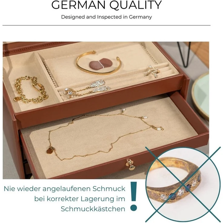 Friedrich23 Schmuckkasten / Uhrenbox aus Leder Cordoba XL – Bild 3