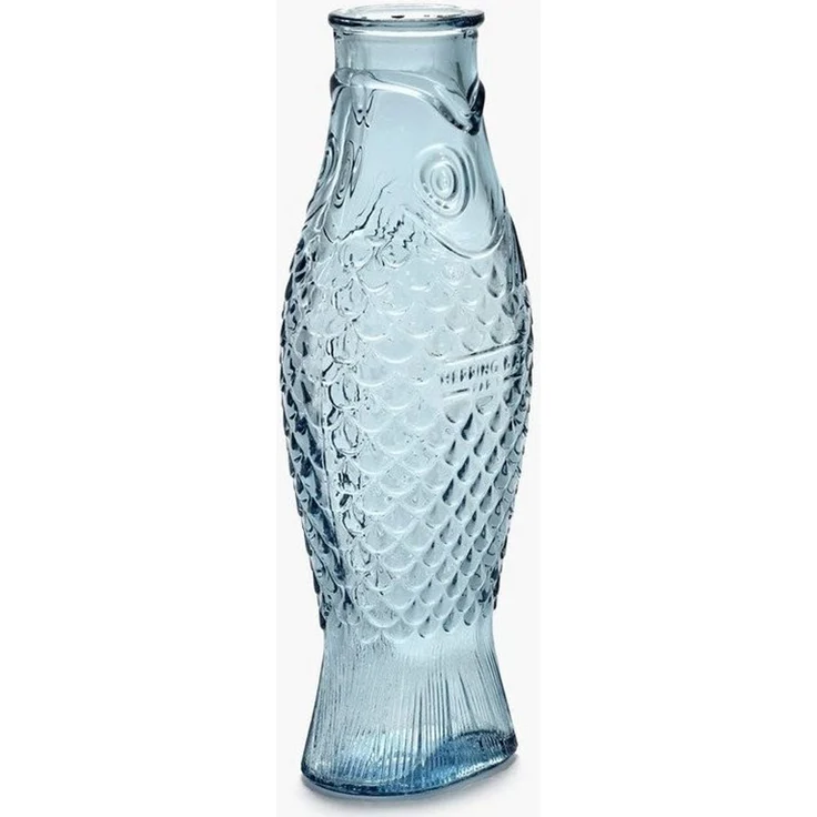 Serax Karaffe Karaffe 29 cm Fish & Fish blau, (1-tlg), Karaffe, 10,60cm, Glas, blau – Bild 2