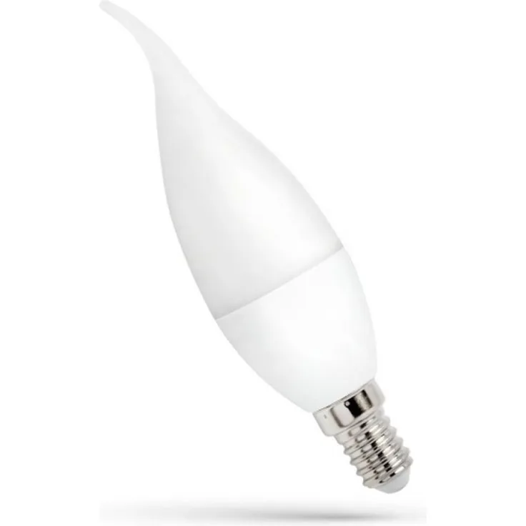 Spectrum LED-Leuchtmittel LED E14 C37 Windstoß 4W = 31W 340lm 200° matt 230V Kaltweiß 6000K, E14, Kaltweiß, Windstoß