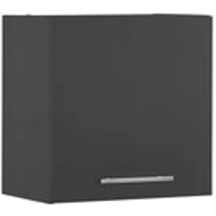 Hängeschrank >LAUNDREEZY< in Anthrazit, Holzwerkstoff - 50x50x31cm (BxHxT) – Bild 6