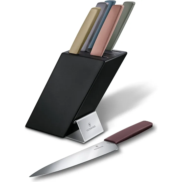 Victorinox Swiss Modern Messerblock Mehrfarbig 6 tlg. Küchenmesser