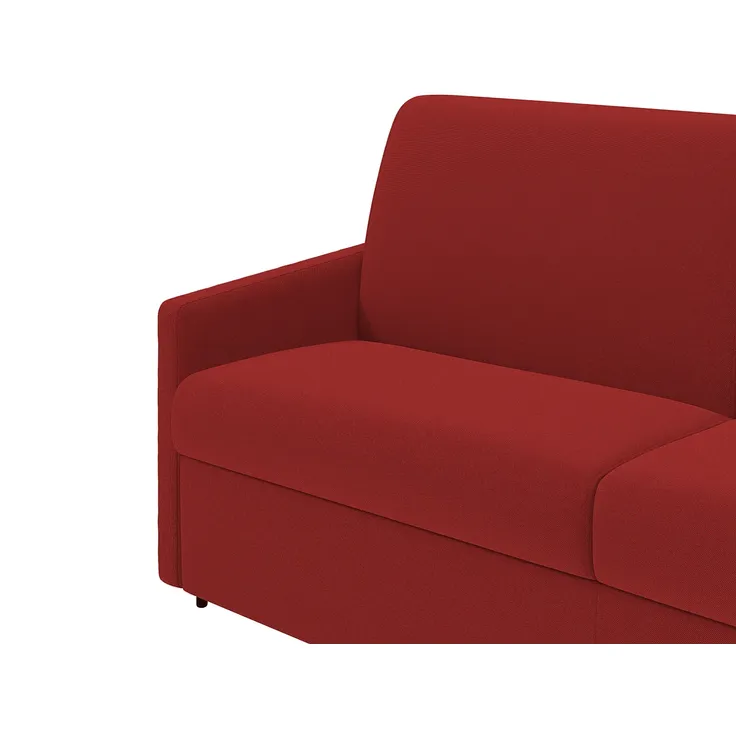 Vente-unique - CALIFE Sofa Stoff Rot - B 223 cm94 cm x H 85 cm x L 190 cm – Bild 6
