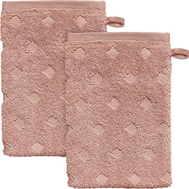 Erwin Müller Waschhandschuh Waschhandschuh "Baden-Baden" 2er-Pack, Frottier, Walk-Frottier Uni – Bild 2