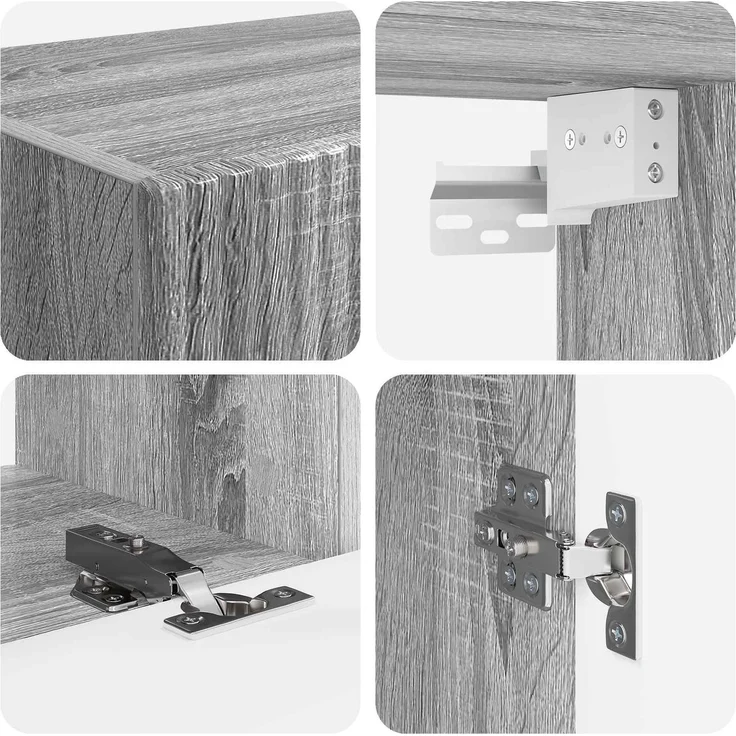 vidaXL TV-Schrankset 5 pcs Graues Sonoma Holzwerkstoff 3409102 – Bild 10