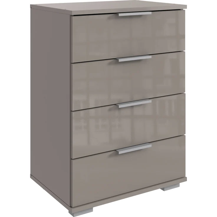 Hochkommode >Easy Plus< 4 Schubladen, SAHARAGRAU - 52x74x38cm (BxHxT)