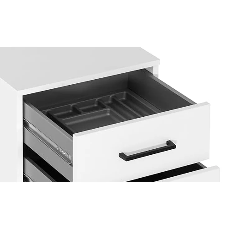 Schildmeyer Rollcontainer Ruby, Breite 40 cm, Mit Stifteinsatz, Metallbeschläge, feststellbare Möbelrollen – Bild 5