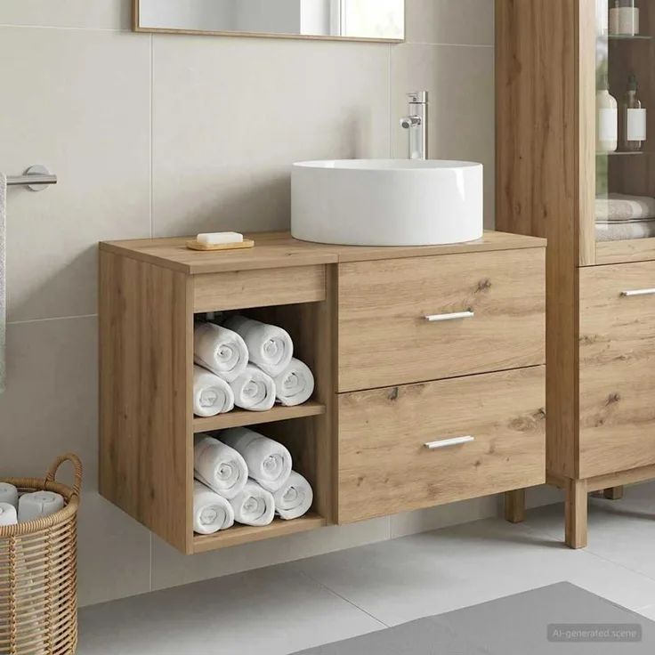vidaXL Badezimmerschrank-Set 2 stk. Artisan-Eiche 79,5 x 44,5 x 80 cm 3403935