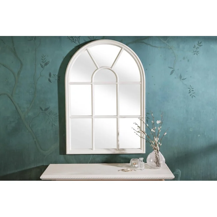 riess-ambiente Wandspiegel CASTILLO 100cm weiß (Einzelartikel, 1-St), Schlafzimmer · Fenster-Design · Deko · Landhausstil · handmade · Flur – Bild 5