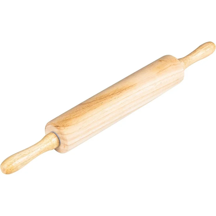 mucHome Nudelholz Klassisches Nudelholz aus Holz mit Gleitlager - 40 cm – Bild 1
