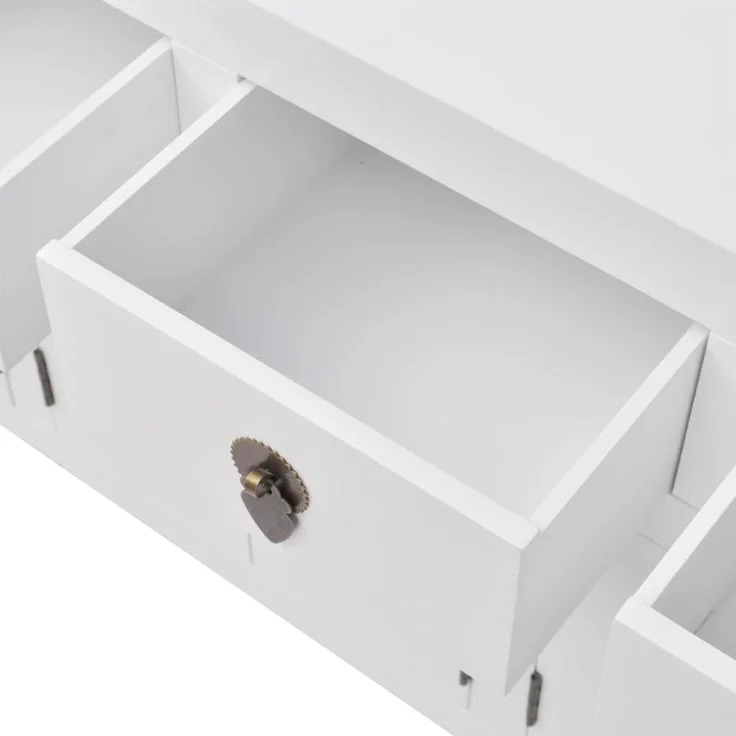 vidaXL Sideboard im chinesischen Stil Massivholz Weiß 95 x 24 x 91 cm (L x B x H) – Bild 6