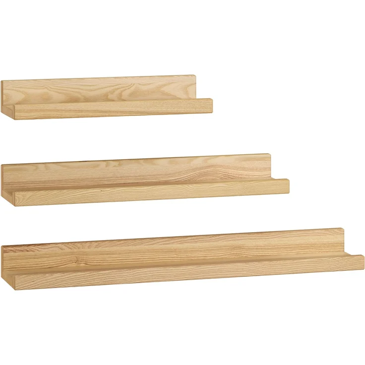Wandregal Wandablage Esche lackiert in optionaler Breite V-90.83-50 – Bild 1
