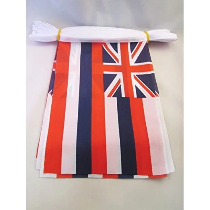AZ FLAG Wimpelkette Hawaii 6 m 20 Flaggen Leichtes Polyester 21x15 cm