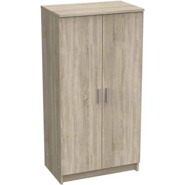 Dmora - Schuhschrank Alcudia, Platzsparendes Schuhregal, Schuhregal für den Eingangsbereich, Mehrzweckgarderobe mit 5 Regalen, 55x36h108 cm, Eiche – Bild 4