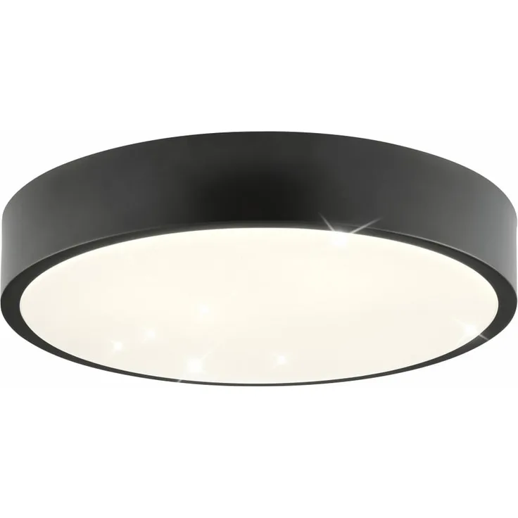 Brilliant LED Deckenleuchte Slimline Starry Ø 29 x 6,5 neutralweiß schwarz-weiß