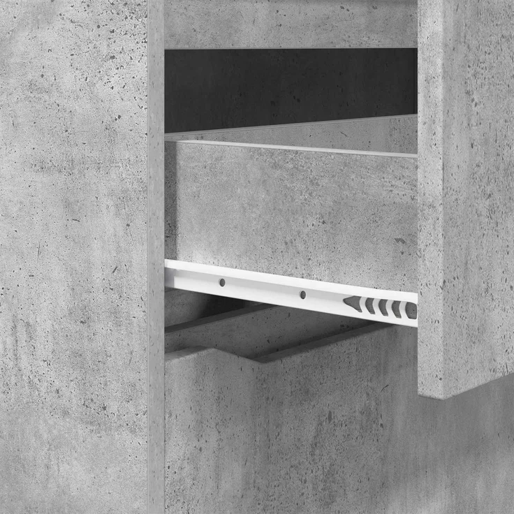 vidaXL Aufbewahrungsschrank 80 x 31 x 81 cm Holzwerkstoff Betongrau 888850 – Bild 11