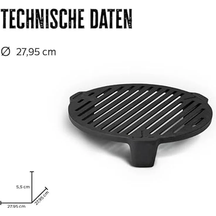 Grillfürst Bratentopf Grillfürst Dutch Oven Einsatz für DO9 - Feuerrost – Bild 3