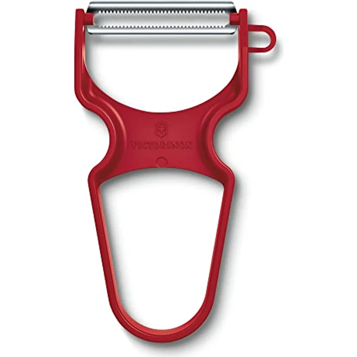 Victorinox RAPID Sparschäler, Tomaten-Schäler, Zackenschliff, Zweischneidig, Extra Scharf, Robuster Kunststoffgriff, rot – Bild 2