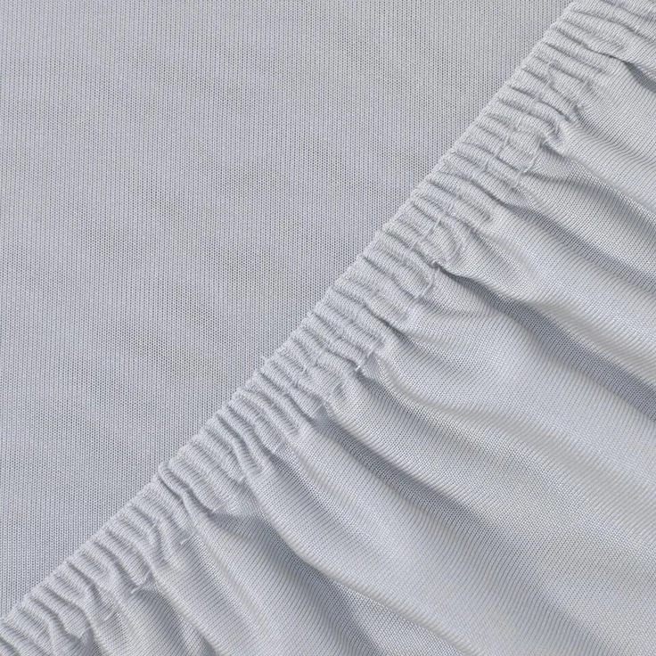 NatureMark 2er Pack Kinder JERSEY Spannbettlaken, Spannbetttuch 100% Baumwolle in vielen Größen und Farben MARKENQUALITÄT ÖKOTEX STANDARD 100 | 70x140 cm - silber grau – Bild 2