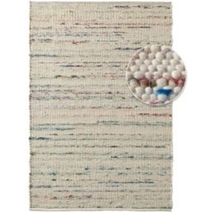 TaraCarpet Wollteppich TaraCarpet Handwebteppich Malmoe Fashion, rechteckig, Höhe: 10 mm, Handgewebter Teppich multi Wohnzimmer Schlafzimmer Esszimmer 070X130 – Bild 6