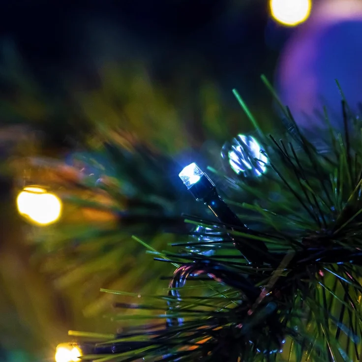 Idena LED-Lichterkette Idena 8325059 - LED Lichterkette mit 80 LEDs in Bunt, mit 8 Stunden – Bild 4