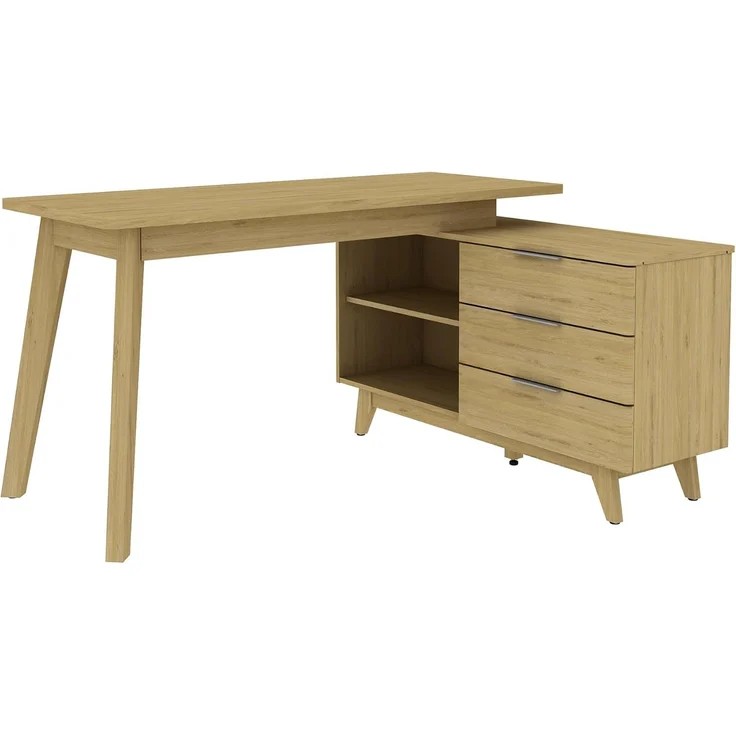 Jahnke Eckschreibtisch Libre D 240 E Montana Eiche – Bild 6