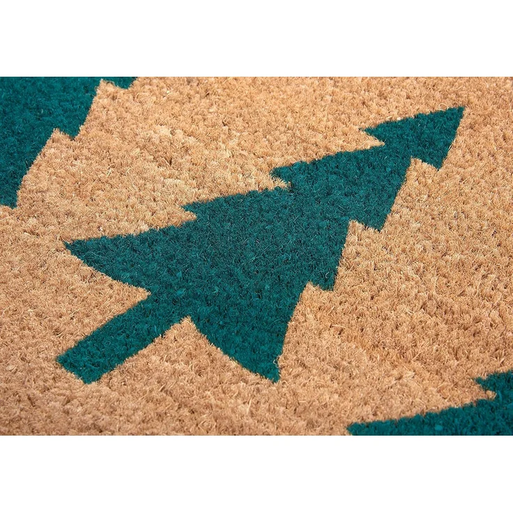 HANSE Home Fußmatte Mix Mats Kokos Pine Trees, Türmatte, rechteckig, Höhe: 15 mm, Weihnachten, Schmutzfangmatte, Outdoor, Rutschfest, Innen, Kokosmatte – Bild 6