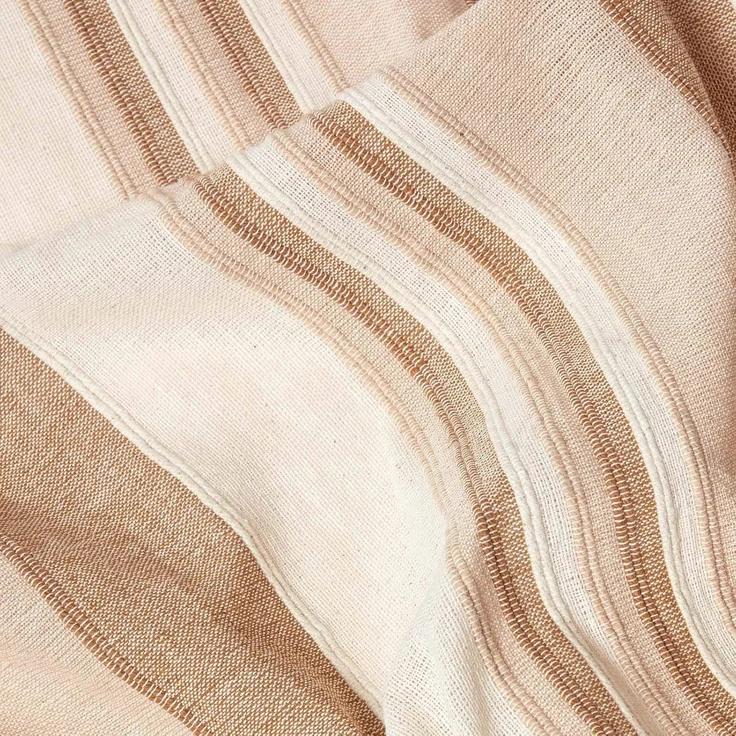 Plaid Tagesdecke Morocco beige gestreift, 150 x 200 cm, Homescapes – Bild 4