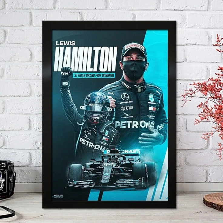 Poster Formel 1 Rennfahrer Legenden Rennwagen · Deko Print ohne Rahmen - I / 21x30 cm – Bild 4