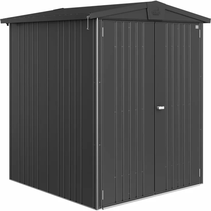 Biohort Gerätehaus Europa, 2: 172 x 156 x 196 (b x t x h) cm, dunkelgrau-metallic