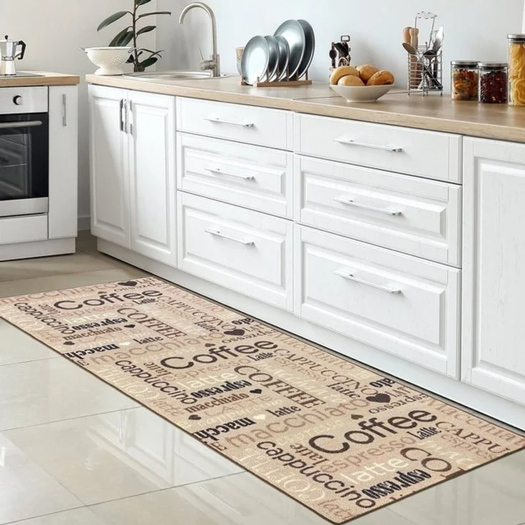 Carpetia Küchenläufer Küchenteppich Modern, rechteckig, Höhe: 5 mm, rutschhemmender Rücken, pflegeleicht, robust – Bild 4