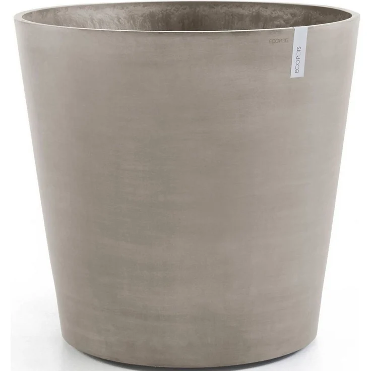 ECOPOTS Blumentopf AMSTERDAM WHEELS Taupe, BxTxH: 60 x 60 x 56 cm – Bild 5